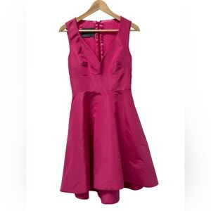 Monique Lhuillier Vibrant Pink Silk